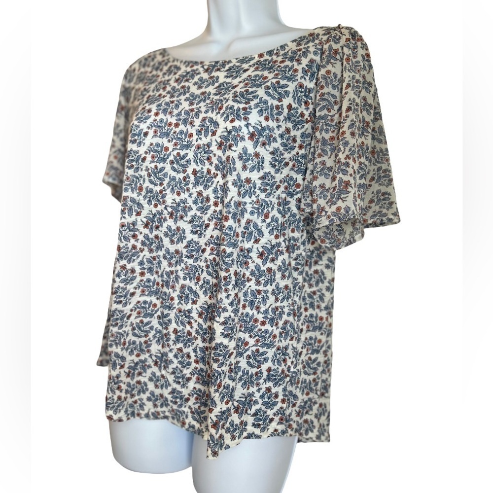 LUCKY BRAND FLORAL BLOUSE - Picture 2 of 6